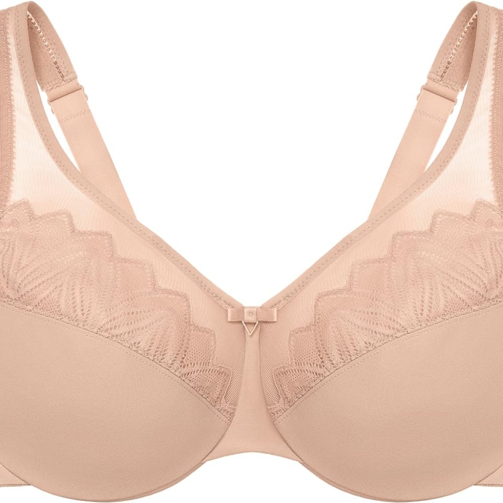 Glamorise Women's Plus Size Wonderwire Minimizer Bra Underwire #9003 - Picture 3 of 9